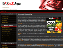 Tablet Screenshot of blackjackage.com